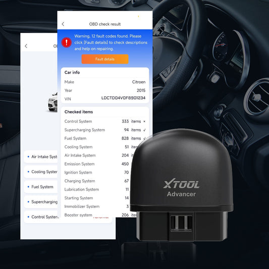 تشخيص نظام OBD لجهاز XTOOL Advancer AD20 Pro