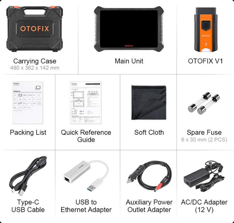 OTOFIX D1 PROS Diagnostic Tablet – 10.1" Touchscreen, Online ECU Coding, 40+ Services & Free Smart Watch