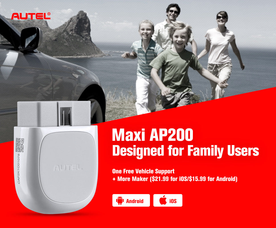 Autel AP200 – Scanner OBD2 Bluetooth pour Diagnostic Complet et Réinitialisations Automobiles
