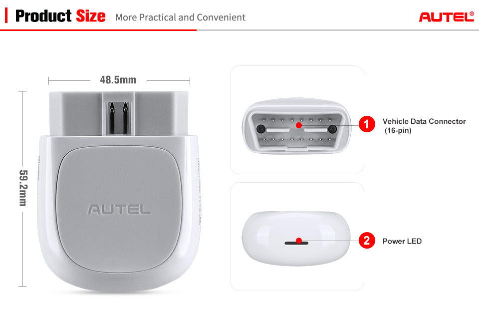 Autel AP200 – Scanner OBD2 Bluetooth pour Diagnostic Complet et Réinitialisations Automobiles