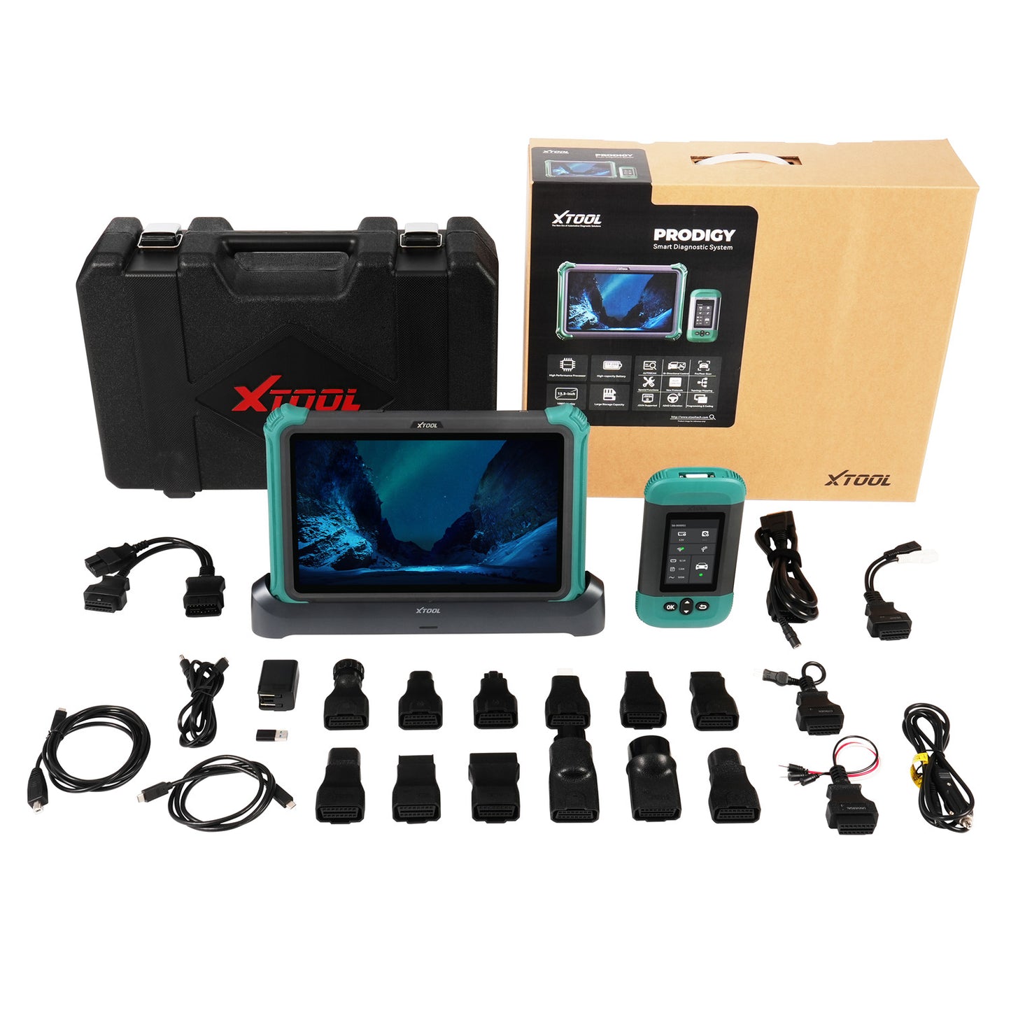 XTOOL PRODIGY Flagship Smart Diagnosis System, for Tesla vehicles, gasoline, and hybrid vehicles