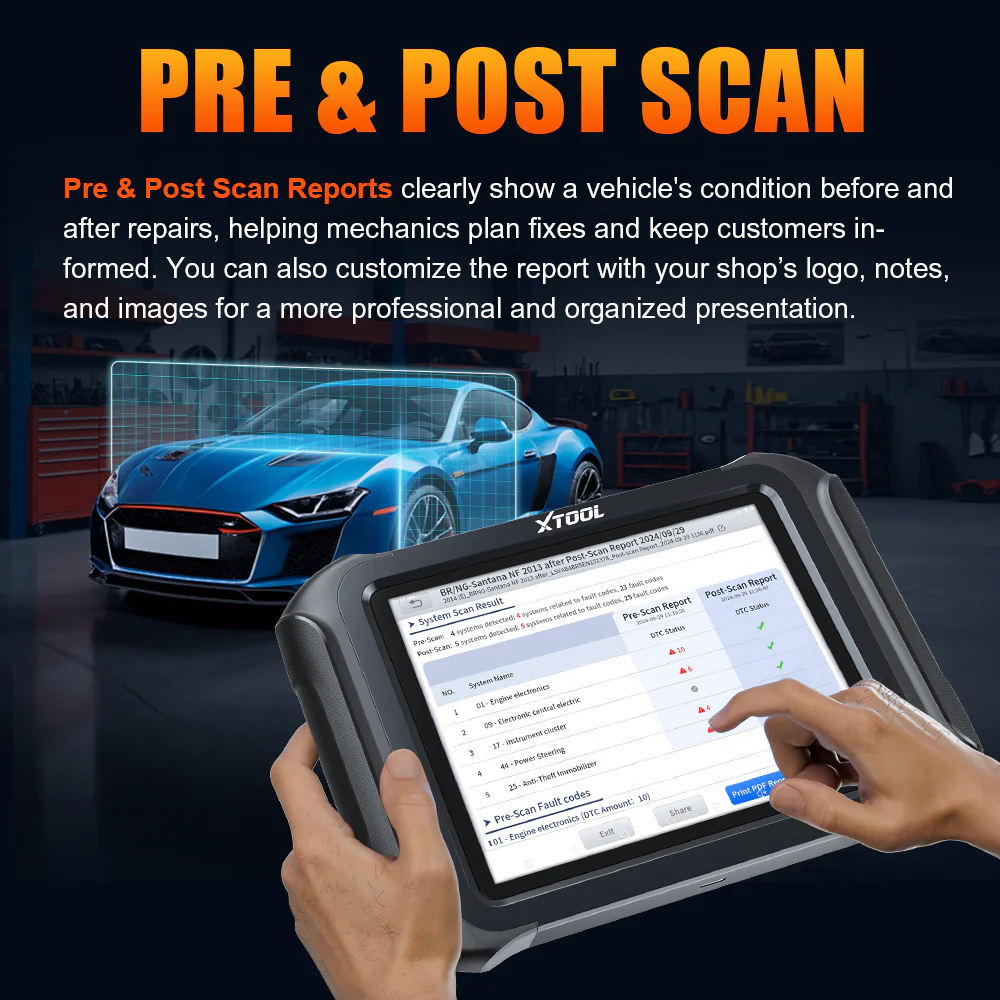 XTOOL D9HD Smart Diagnostic System, Car & Light & Heavy Duty Truck Diagnostic Tool